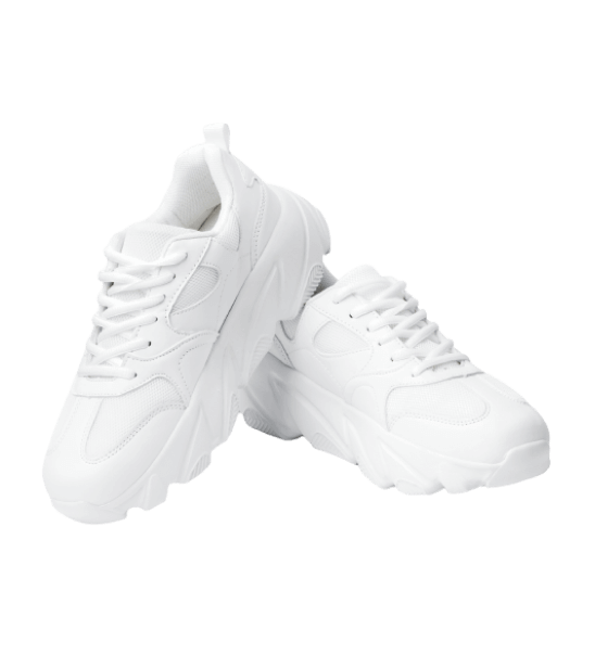 Shoes with a massive sole