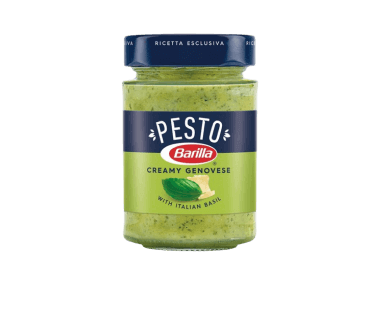 Pesto sauce Barilla with parmesan and basil