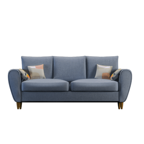 Navy blue low sofa for relaxation