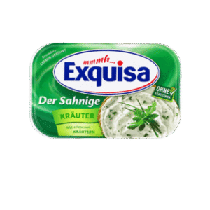 Soft creme cheese with green Exquisa