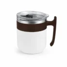 white brown cup
