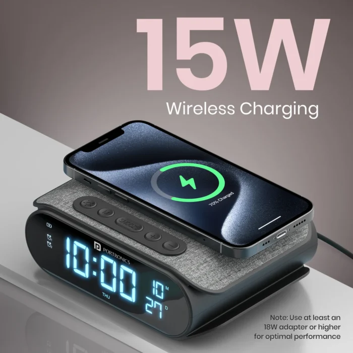 Portronics_VoltClock_affordable_15W_Wireless_Charger_1440x