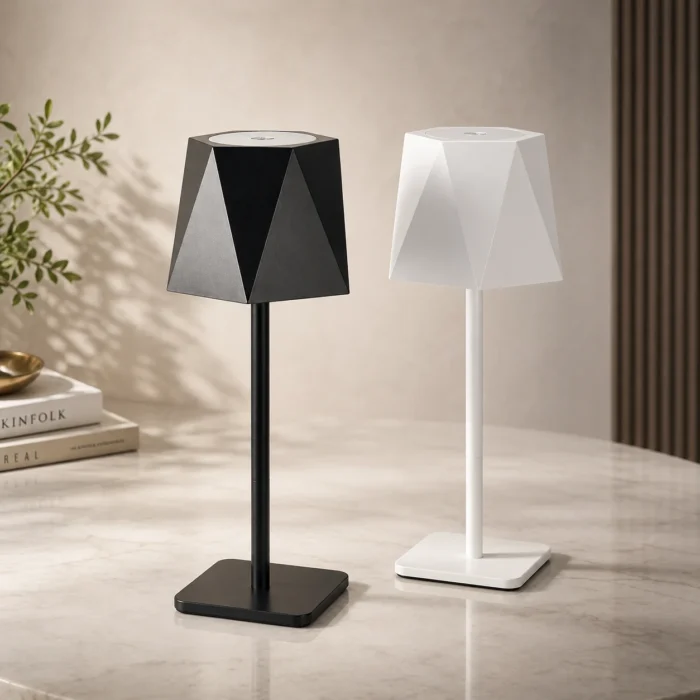 DuneLume: Rechargeable Metal Table Lamp | 1800 mAh rechargeable battery DuneLume