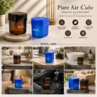 Pure Air Cube: Gel based room freshener for Home, Office and Car | With open/close mechanism | Net 220 grams approx