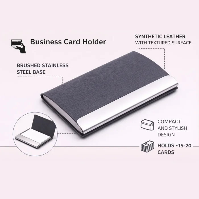 magnetic visiting card holder