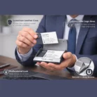 magnetic visiting card holder