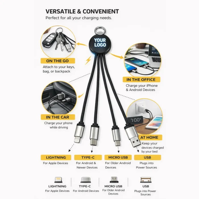 Round Charging cable