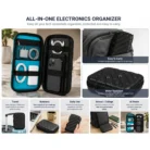 Hard Shell Travel Organizer with unbreakable shell | Suitable for Gadgets & Delicate items | Shock absorbing & Water Resistant