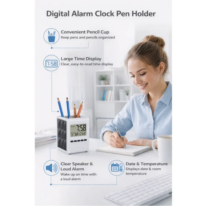 Tumbler with clock