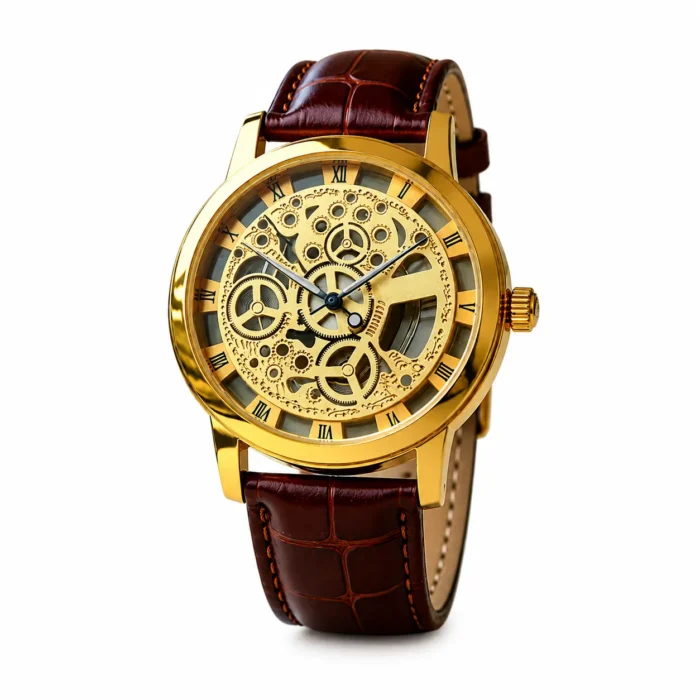 Renaissance Traders - Brown Leather Analog Men's Watch men's watch
