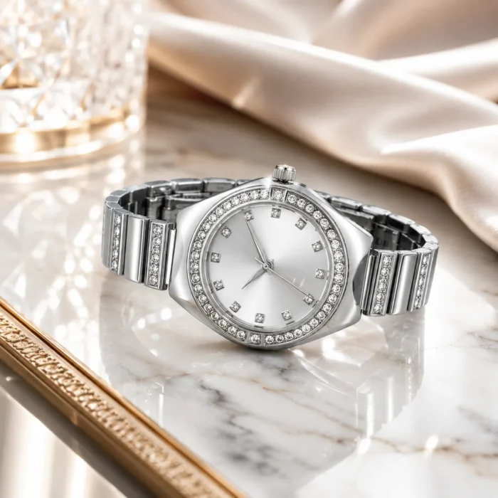 Renaissance Traders Silver Metal Analog Womens Watch women watch