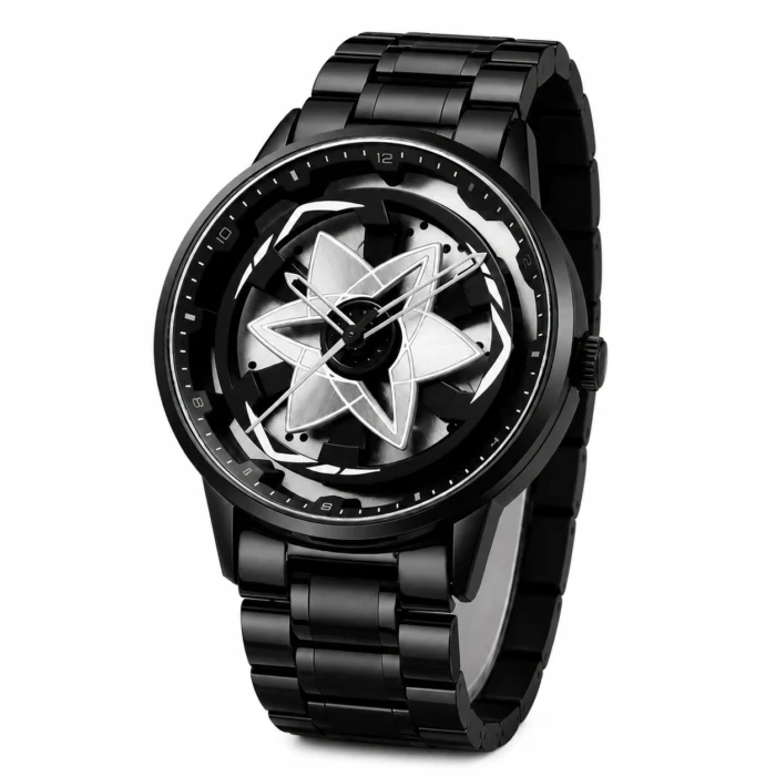 Renaissance Traders Black Metal 360° Rotation Dial Analog Men's Watch men's watch